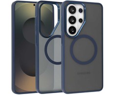 Liavec Soft dėklas Metal Frame skirtas Samsung Galaxy S26 Ultra mėlynas