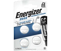 Ličio baterija CR2032 3V 254mAh Energizer Ultimate 4vnt pakuotėje