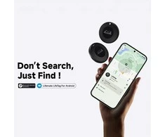 Lifemate/MiLi daiktų ieškiklis GPS Bluetooth LifeTag Tracker HD-P16-3 Android juodos spalvos