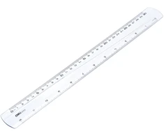 Liniuotė DELI 30cm skaidri