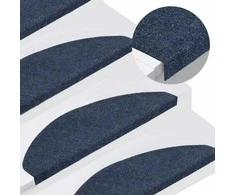Lipnūs laiptų kilimėliai, 30vnt., mėlynas, 65x22,5x3,5cm