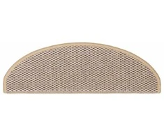 Lipnūs laiptų kilimėliai, 30vnt., šviesios smėlio, 65x21x4cm