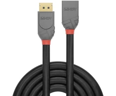 DisplayPort Kabelis - LINDY DisplayPort 1.4 Prailginimo Kabelis, M/M, 3 m, Juodas