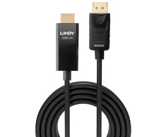 Adapteris - LINDY Mini DisplayPort į HDMI Kabelis, 4096x2160@60Hz, 5 m, Juodas