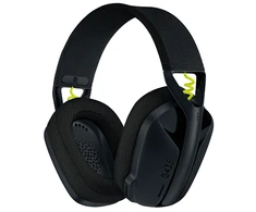 Žaidimų ausinės Logitech G435 Lightspeed, juodos/neoninės geltonos spalvos