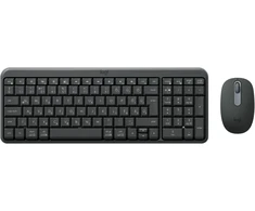 Logitech MK250 Compact Combo Belaidė klaviatūra + Pelė, Bluetooth, US Int, Graphite