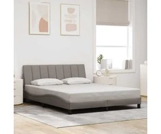 Lova Lovos rėmas be čiužinio, Hanko, taupe spalvos, 160x200cm, audinys
