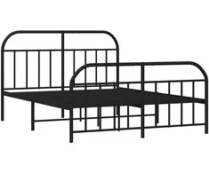 Lovos rėmas be čiužinio, juodas, 160x200cm, metalas