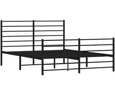 Lovos rėmas be čiužinio, juodas, 160x200cm, metalas