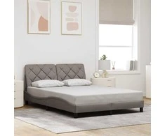 Lova Lovos rėmas be čiužinio, taupe spalvos, 140x190cm, audinys