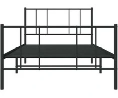 Lova Lovos rėmas su galvūgaliu/kojūgaliu, juodas, 75x190cm, metalas