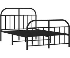 Lova Lovos rėmas su galvūgaliu/kojūgaliu, juodas, 120x190cm, metalas