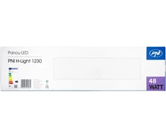 Lubinis šviestuvas PNI H-Light 1230 48W LED panelė, 1200x300mm, 4800lm, 6400K, vidaus patalpoms, įmontuojama, šaltai balta