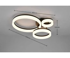 Lubinis šviestuvas Šviestuvas lubų Trio Scope 4000LM, 32 W, 3000 °K