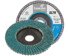 Lukas Erzett LUKAS LAMELEINIS ŠLIFAVIMO DISKAS 125mm P 80 SLTR INOX CIKONINIS