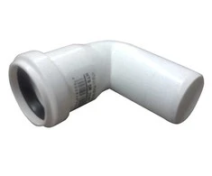 Magnaplast Vidaus kanalizacijos alkūnė HTplus, Ø 32 mm, 45°, balta