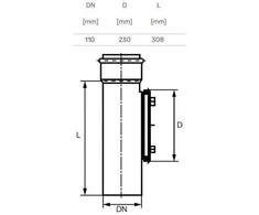 Magnaplast Vidaus kanalizacijos pravala Ultra dB, Ø 110 mm