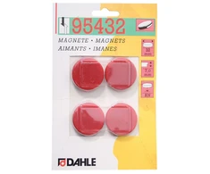 Magnetai Dahle, 32mm, 4vnt., raudonos spalvos