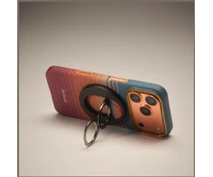 Magnetinis laikiklis PITAKA MagEZ Grip 3 MagSafe California Dream, skirtas telefonui, saulėlydžio juodos spalvos