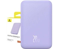 Magnetinis Mini Powerbank Baseus 5000mAh 20W (violetinė)