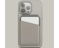 Dėklas UNIQ Lyden DS magnetinė piniginė RFID ir stovelis telefonui gelsvai žalios spalvos