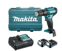Makita HP333DWAE Akumuliatorinis smūginis gręžtuvas 12V MAX, 2x 2,0 Ah Li-ion 30/14 Nm, 1,1kg, 10mm
