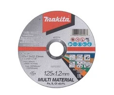 Makita pjovimo diskas 125X1,2x22.23mm, MULTI MATERIAL