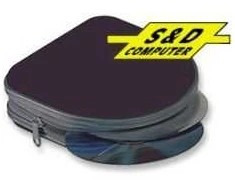 Manhattan Elastic plastikas CD case, 24 CD/DVD, with zipper, mėlynas, 429979