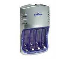 Manhattan Fast Baterija Charger, AA+AAA, Two-Hour Cycle, Holds Up to Four Batteries, komplekte 4 x 2300mAh akumuliatoriai, 419086