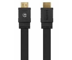 Manhattan MH 355612 HDMI/HDMI FLAT 4K/60Hz M/M 2.0m kabelis