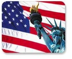 Kilimėlis Manhattan Mouse pad, plastikas, with USA flag picture, 430937