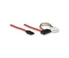 Manhattan Slimline 7+6 Pin SATA Male / 7 Pin SATA Male / 4 Pin 5 V , 308137