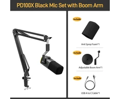 maono PD100XS + BA20 Juodas (Juodas) Dinaminis Mikrofonas