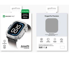 Marka Niezdefiniowana AmazingThing Titan Pro Metal dėklas skirtas Apple Watch 11 46mm Aluminum – Sidabrinis