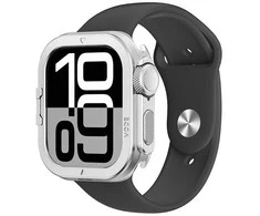 Marka Niezdefiniowana AmazingThing Titan Pro Metal dėklas skirtas Apple Watch 11 46mm Aluminum – Sidabrinis