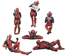 Marvel Deadpool mini figūrėlė šmaikštus Deadpoolas Nr.4