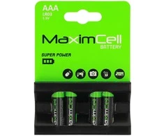 MaximCell Alkaline batteries LR03 AAA – 4pcs