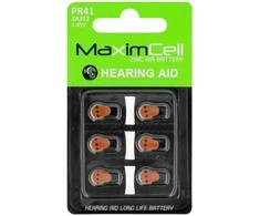 MaximCell batteries for hearing aids PR41 – 6pcs