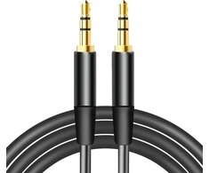 Maxlife audio cable jack 3.5 mm - jack 3.5 mm 1m juodos spalvos