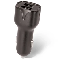 Maxlife MXCC-01 automobilinis įkroviklis 2x USB 2.4A juodas + USB-C laidas