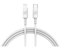 „Maxximus ŁAD. SAM. MX KAPPA 18W PD+QC, USB-A+C + C/LIGHTNING 20W PD“ laidas, baltos spalvos/Baltas