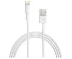 MD818 iPhone 5 Lightning Data Cable Baltas (apvalus paketas)