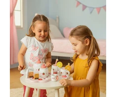 Medinis arbatos rinkinys arbatinukas puodeliai 14 dalių ECOTOYS