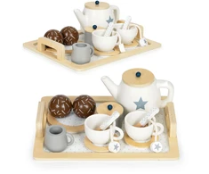 Ecotoys Medinis arbatos rinkinys Eco Toys W10B318B, 17 elementų