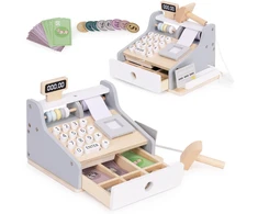 Medinis vaikų kasos aparatas ECOTOYS 22x17 cm
