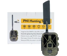 Medžioklės kamera PNI Hunting 550C Internet 4G LTE, tiesioginė prieiga ir pranešimai per „Tuya“ programėlę, įkraunama baterija 8000 mAh komplekte