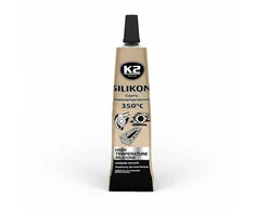 Melle K2 SILIKON Juodas LISAS 21G AUKŠTATEMPERATŪRIS +350°C SKYSTA TARPINĖ