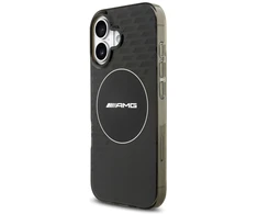 Mercedes AMG dviejų sluoksnių permatomas smocked MagSafe dėklas iPhone 17, juodos spalvos