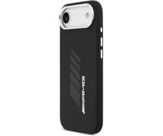 Mercedes AMG Silicone Oversize Rhombs MagSafe dėklas iPhone Air juodos spalvos