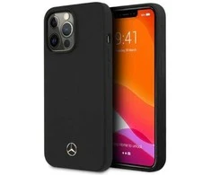 Mercedes Benz Apple iPhone 13 Pro Mercedes silikoninis dėklas MagSafe (MEHMP13LSILBK) juodos spalvos